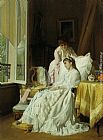 Charles Baugniet Canvas Paintings - The Convalescent